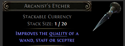 MMOJUGG Path of Exile 2 Arcanist's Etcher * 100 Details View of Item Function and Use